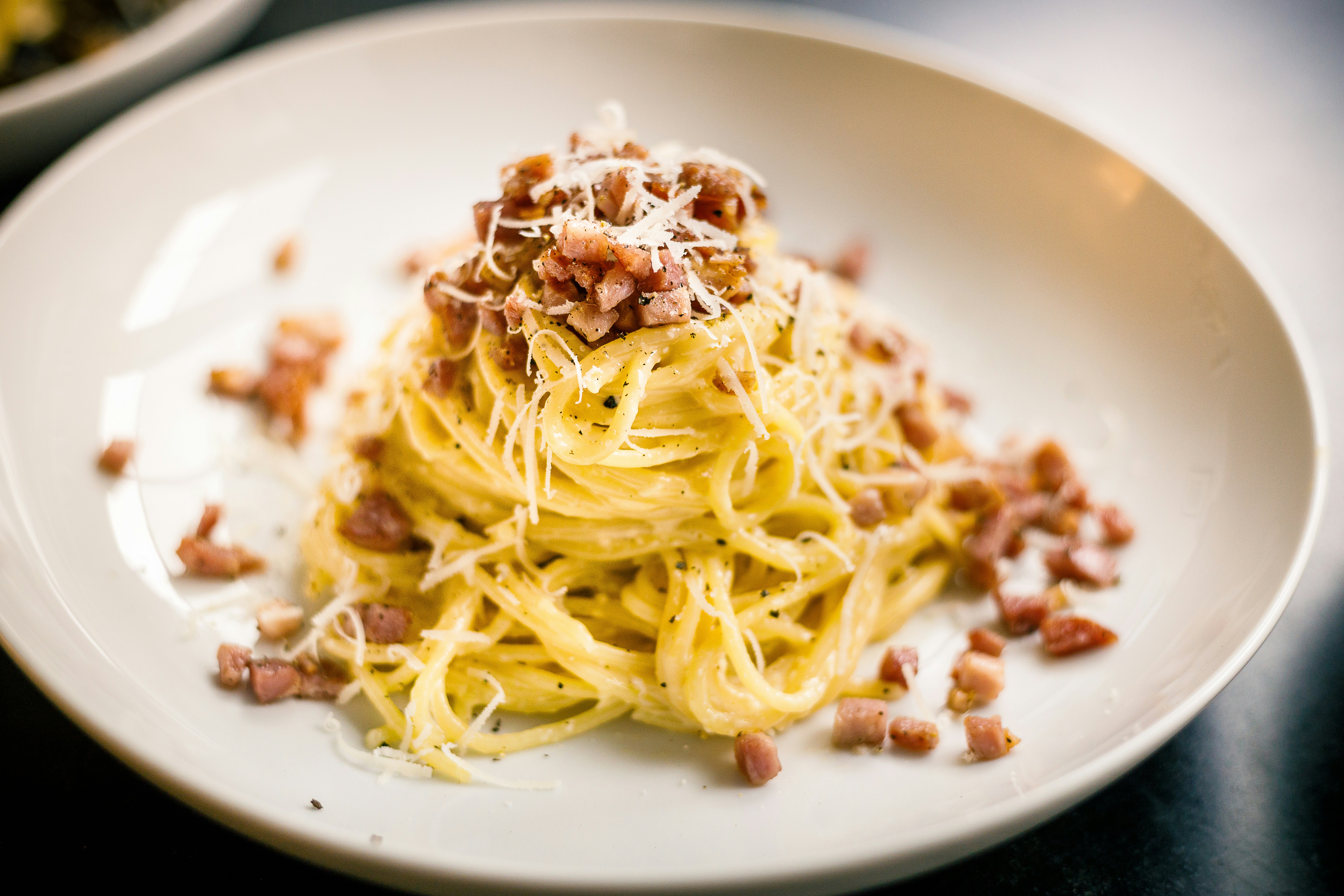 Foto van Spaghetti carbonara